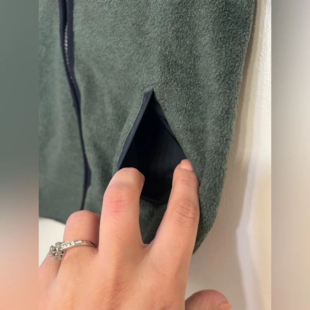 Carter's Green Fleece Zip-Up Sweater